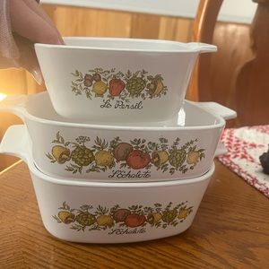 Corningware Le Persil dishes